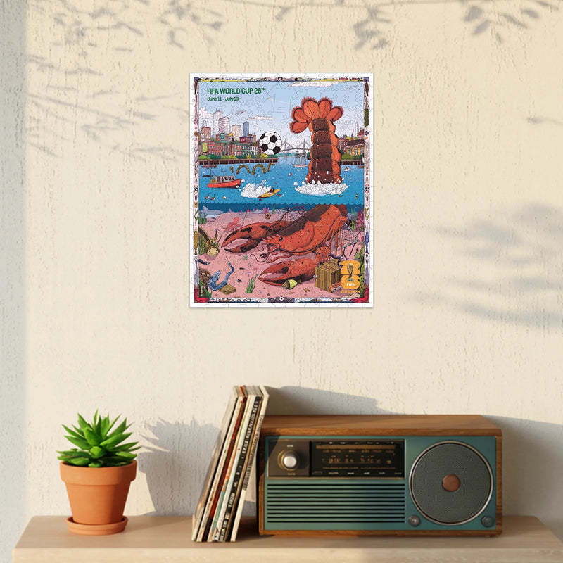 World Cup 2026 Boston Poster, FIFA Jigsaw Puzzle