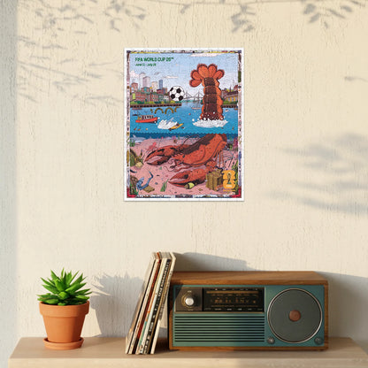 World Cup 2026 Boston Poster, FIFA Jigsaw Puzzle