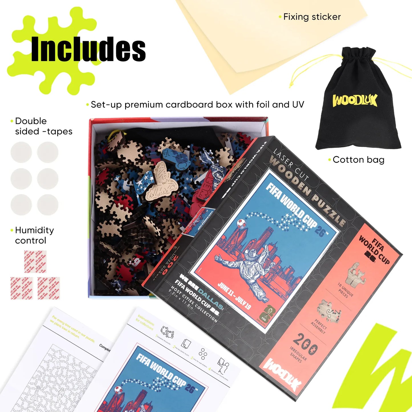 World Cup 2026 Dallas Poster, FIFA Jigsaw Puzzle