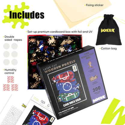 World Cup 2026 Host Countries Poster, FIFA Jigsaw Puzzle