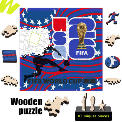 World Cup 2026 Host Country Poster USA, FIFA Jigsaw Puzzle