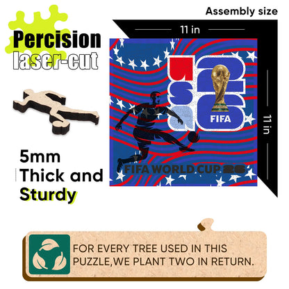World Cup 2026 Host Country Poster USA, FIFA Jigsaw Puzzle