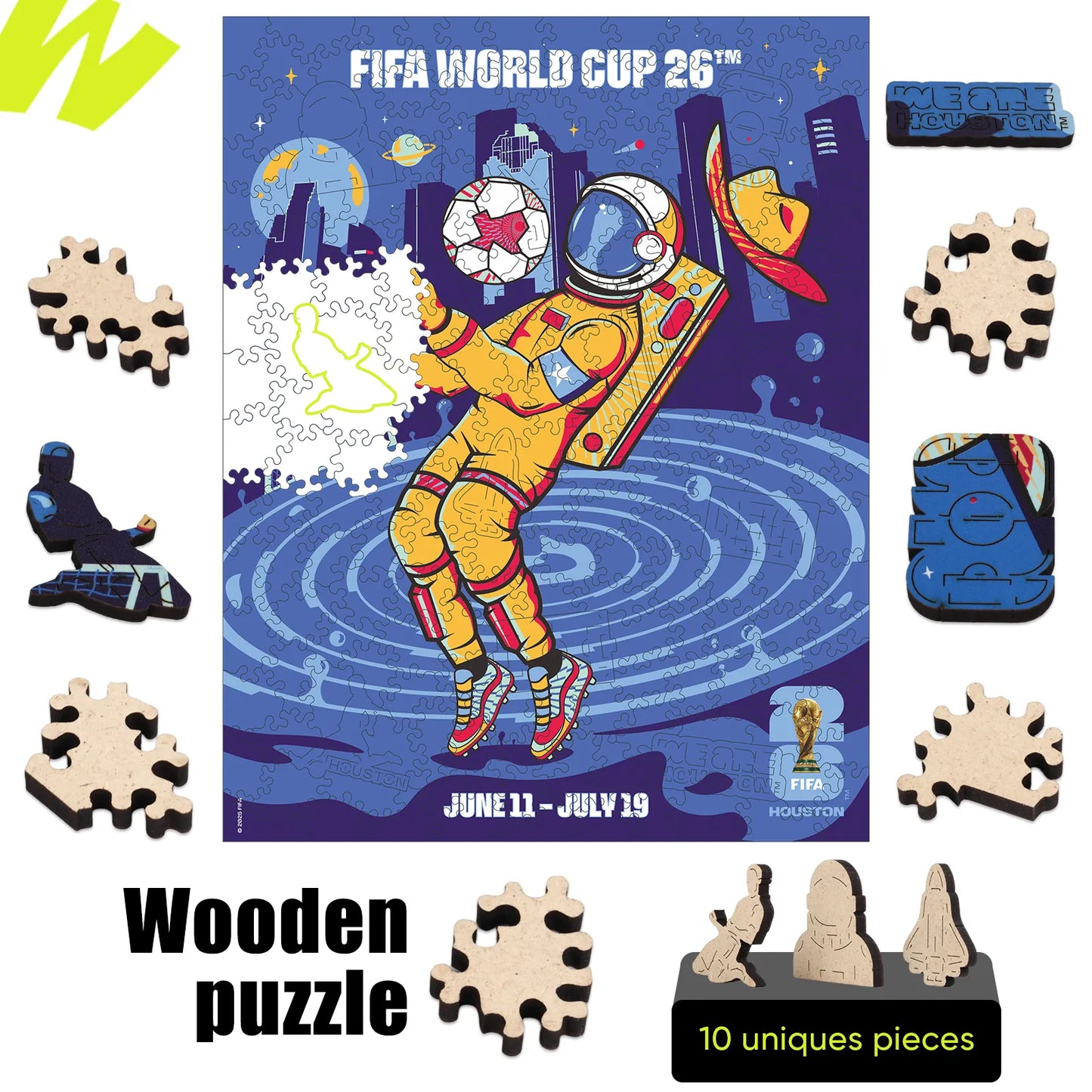 World Cup 2026 Houston Poster, FIFA Jigsaw Puzzle