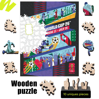 World Cup 2026 Kansas City Poster, FIFA Jigsaw Puzzle