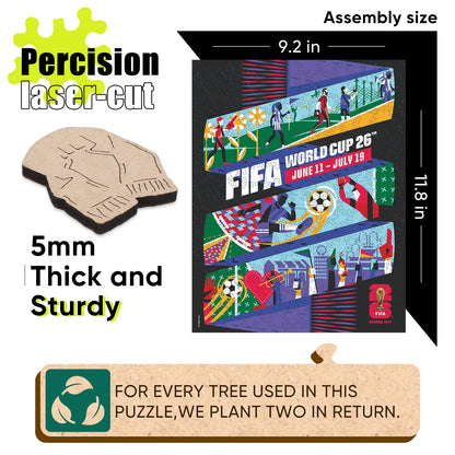 World Cup 2026 Kansas City Poster, FIFA Jigsaw Puzzle