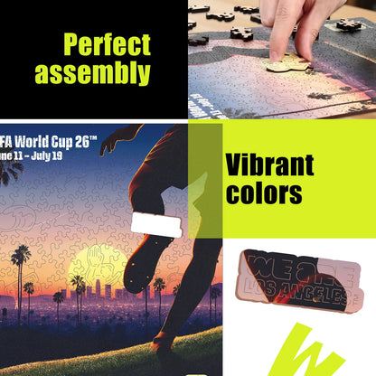 World Cup 2026 Los Angeles Poster, FIFA Jigsaw Puzzle