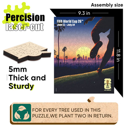 World Cup 2026 Los Angeles Poster, FIFA Jigsaw Puzzle