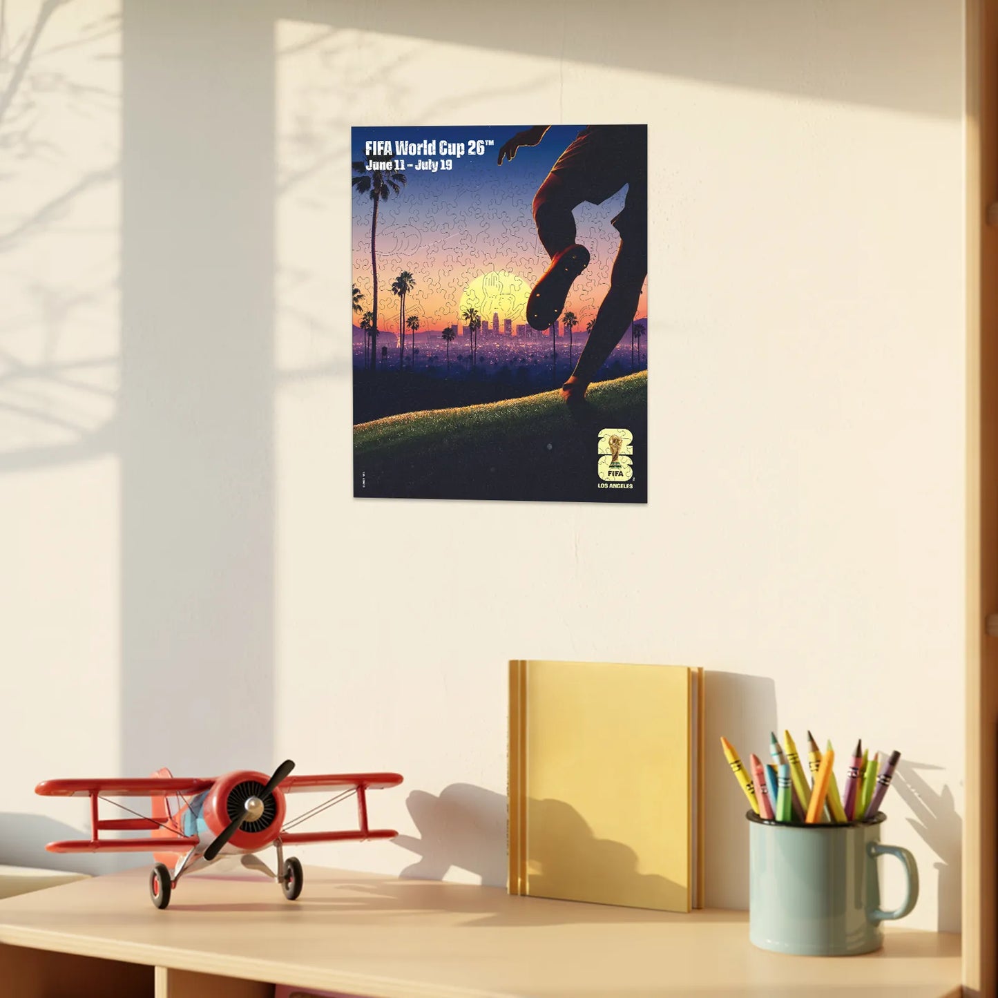 World Cup 2026 Los Angeles Poster, FIFA Jigsaw Puzzle