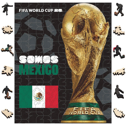 World Cup 2026 Trophy Poster Mexico, FIFA Jigsaw Puzzle