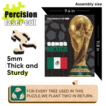 World Cup 2026 Trophy Poster Mexico, FIFA Jigsaw Puzzle