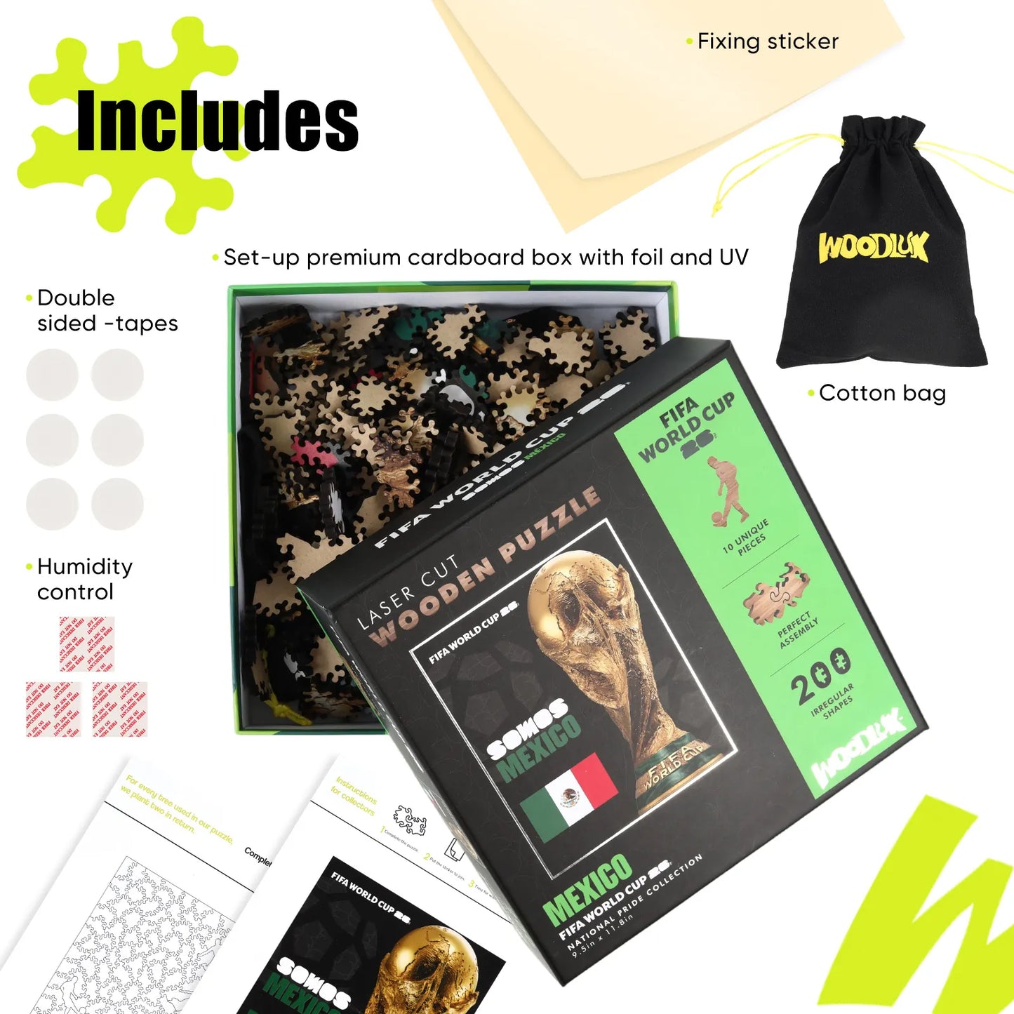 World Cup 2026 Trophy Poster Mexico, FIFA Jigsaw Puzzle