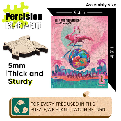 World Cup 2026 Miami Poster, FIFA Jigsaw Puzzle
