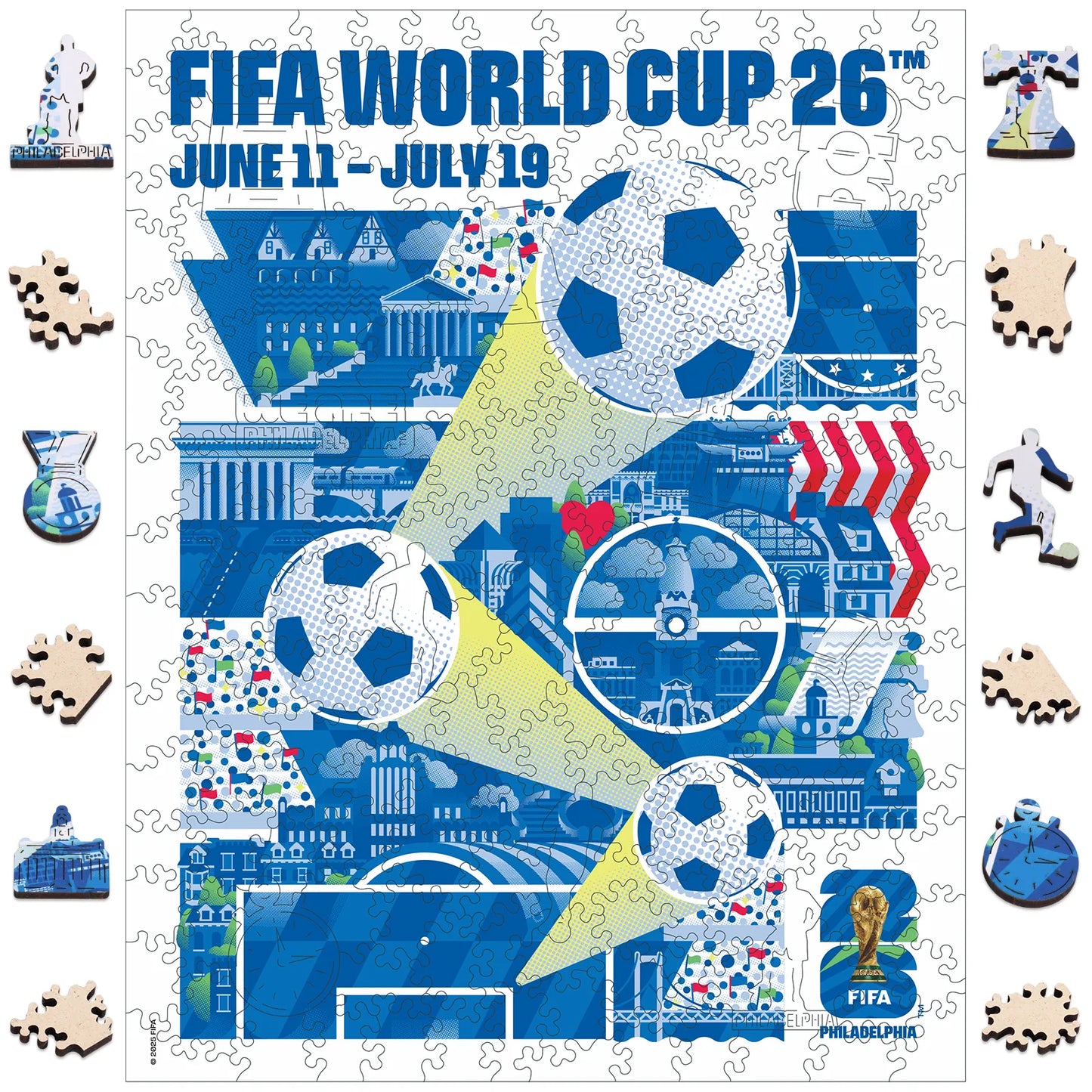 World Cup 2026 Philadelphia Poster, FIFA Jigsaw Puzzle