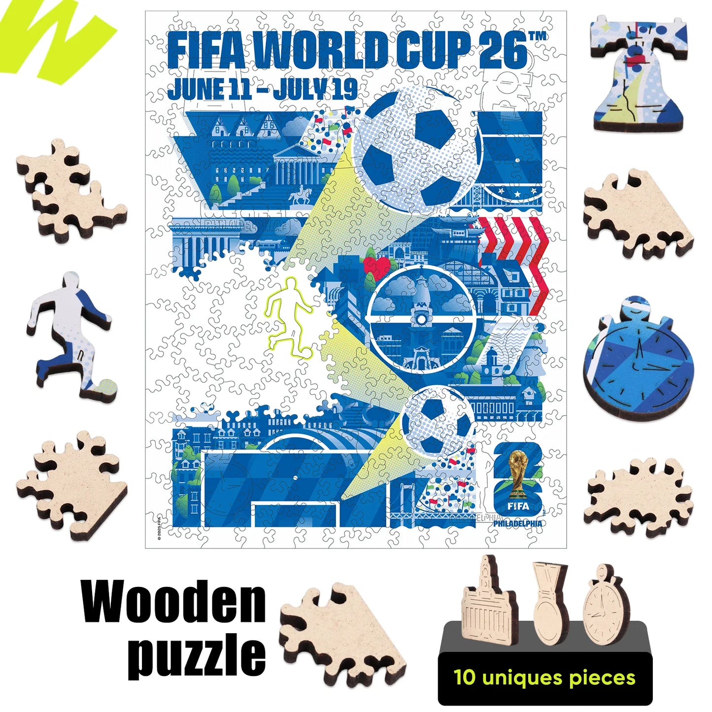 World Cup 2026 Philadelphia Poster, FIFA Jigsaw Puzzle