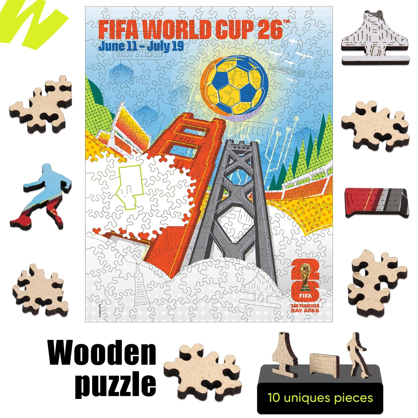 World Cup 2026 San Francisco Poster, FIFA Jigsaw Puzzle
