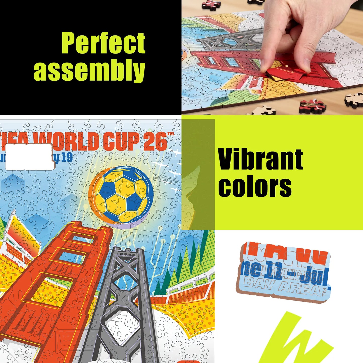 World Cup 2026 San Francisco Poster, FIFA Jigsaw Puzzle