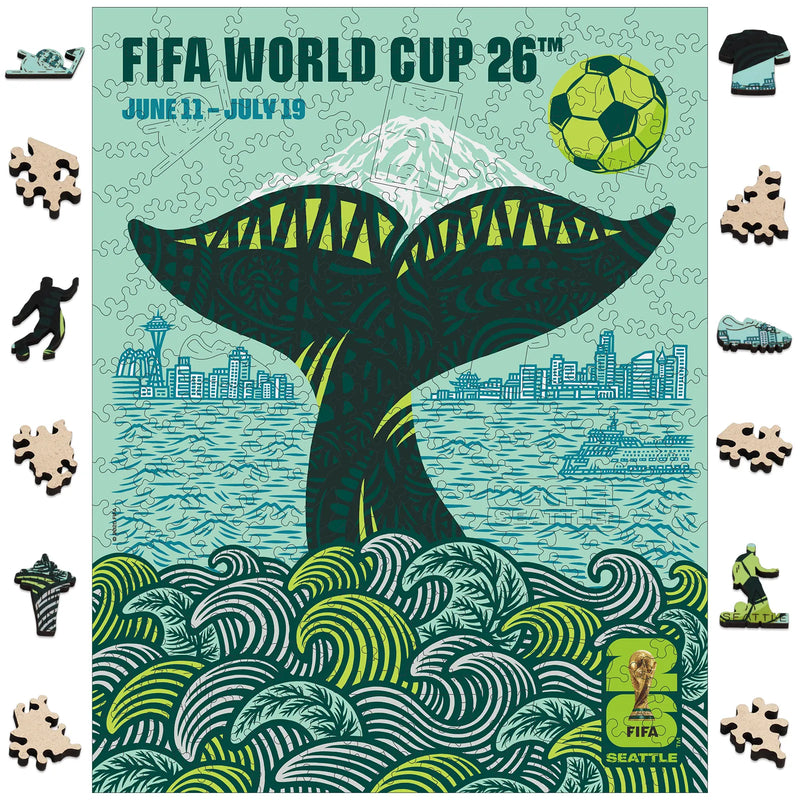 World Cup 2026 Seattle Poster, FIFA Jigsaw Puzzle
