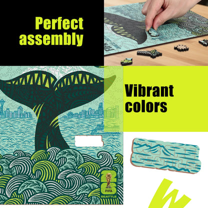 World Cup 2026 Seattle Poster, FIFA Jigsaw Puzzle