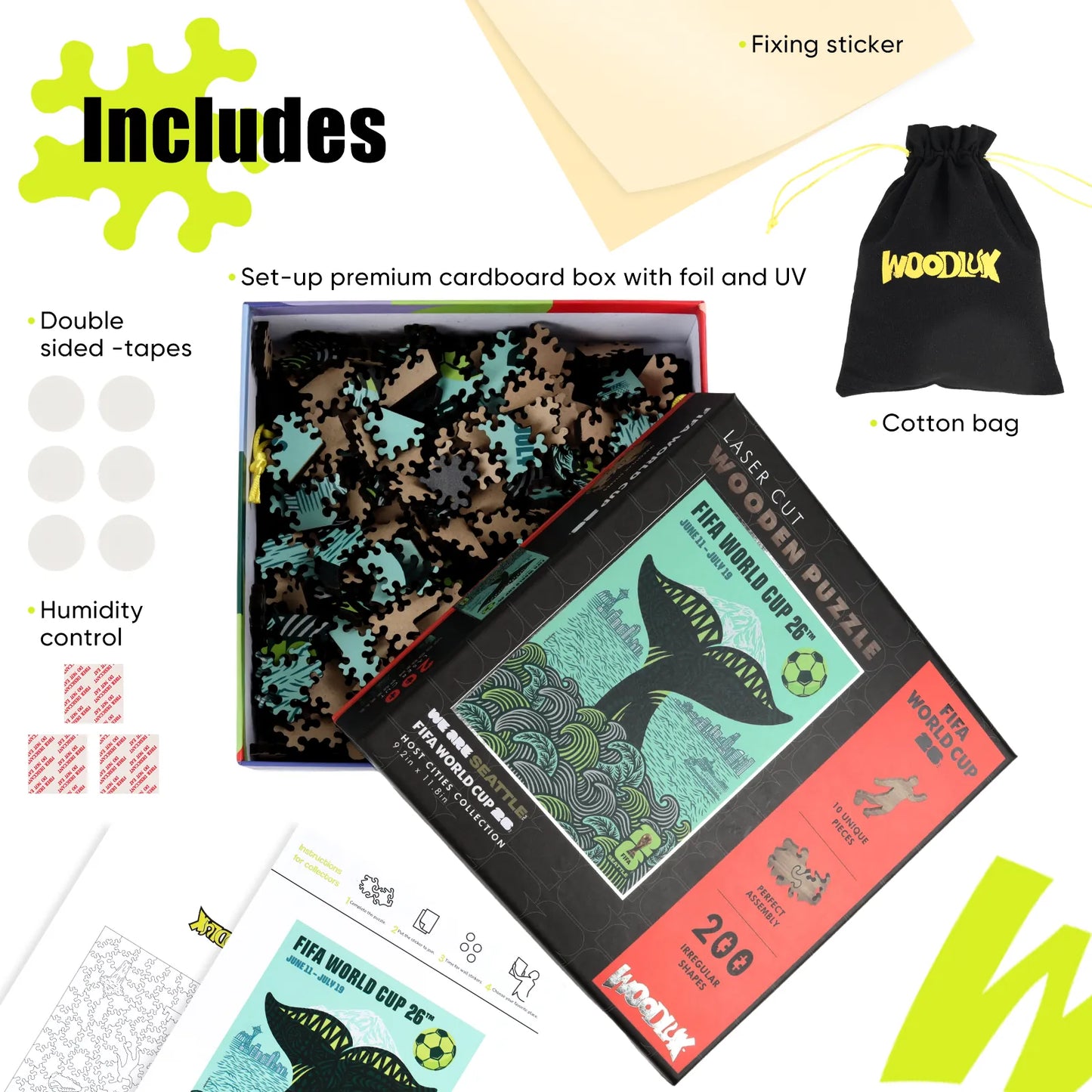 World Cup 2026 Seattle Poster, FIFA Jigsaw Puzzle