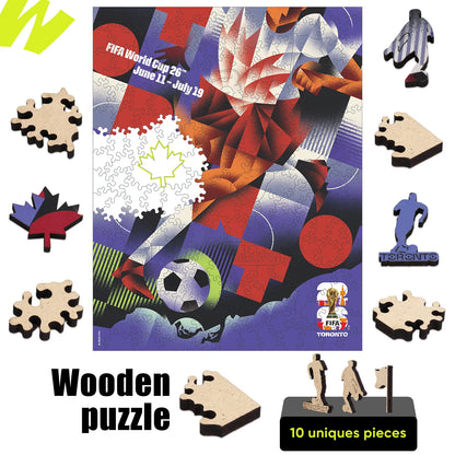 World Cup 2026 Toronto Poster, FIFA Jigsaw Puzzle