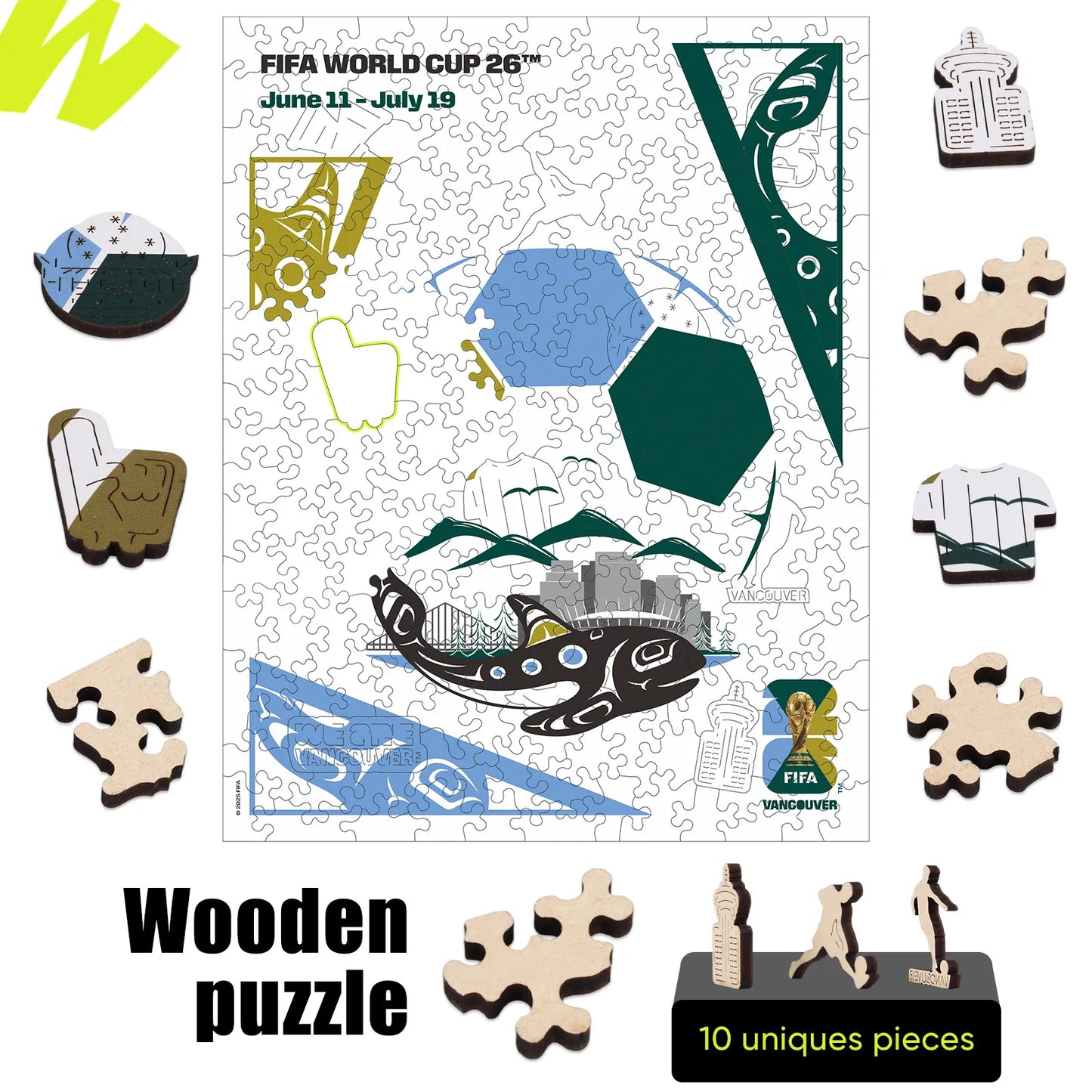 World Cup 2026 Vancouver Poster, FIFA Jigsaw Puzzle