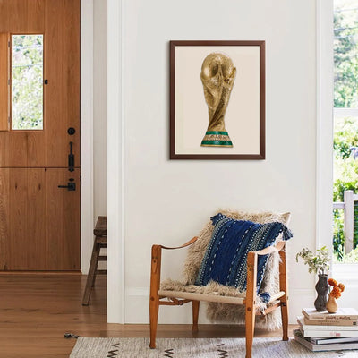 FIFA World Cup 2026 Golden Trophy 200-Piece Wooden Puzzle | Trophy-Shaped Design Officially Licensed Gift