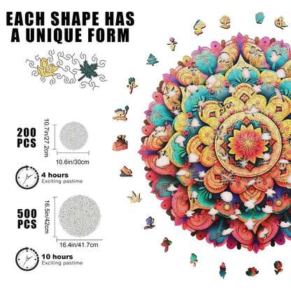 Flower, Wooden Jigsaw Puzzles