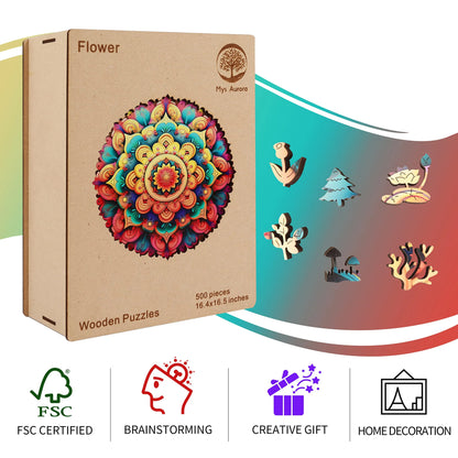 Flower, Wooden Jigsaw Puzzles