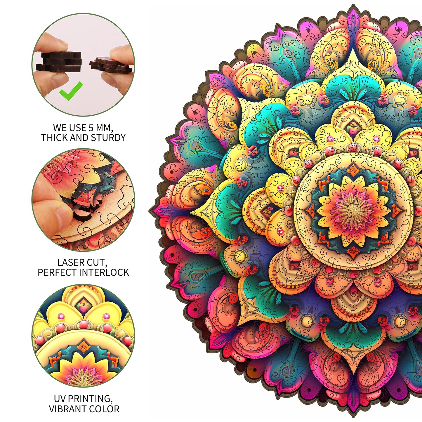 Flower, Wooden Jigsaw Puzzles