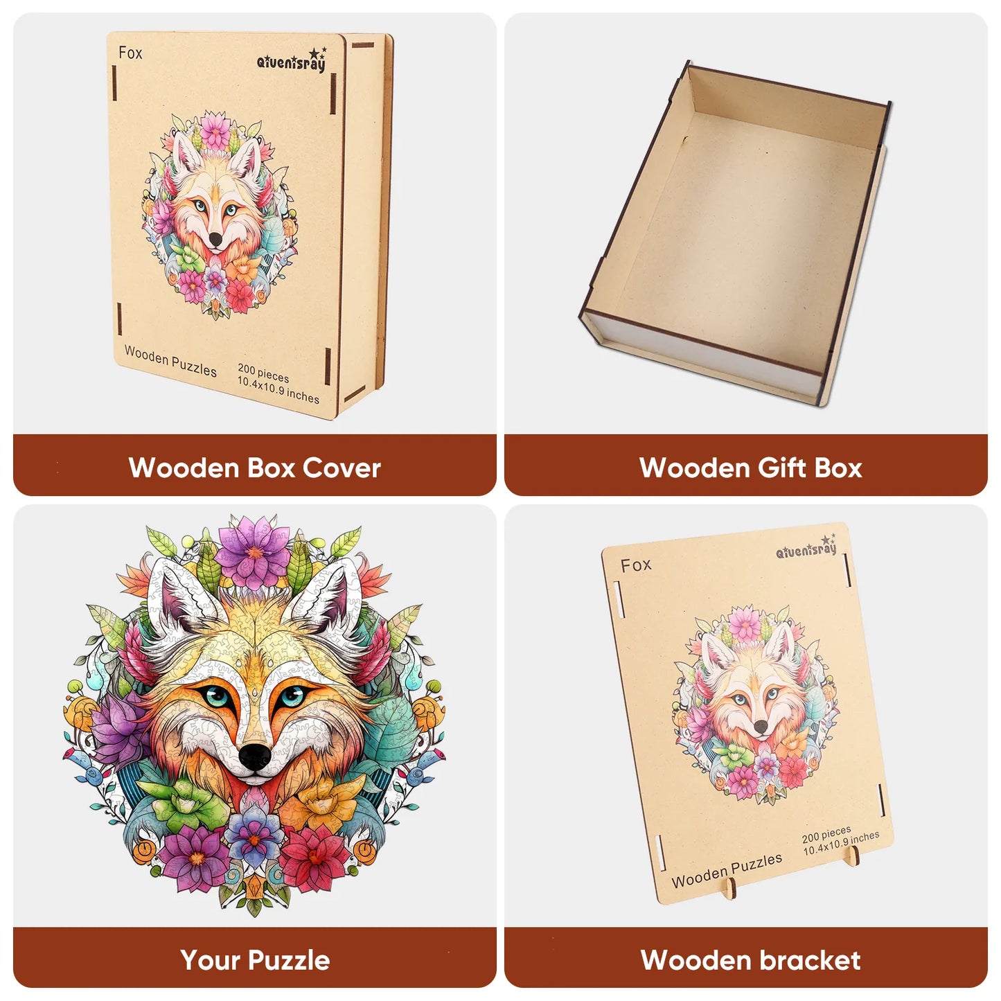 Fox, Wooden Jigsaw Puzzles