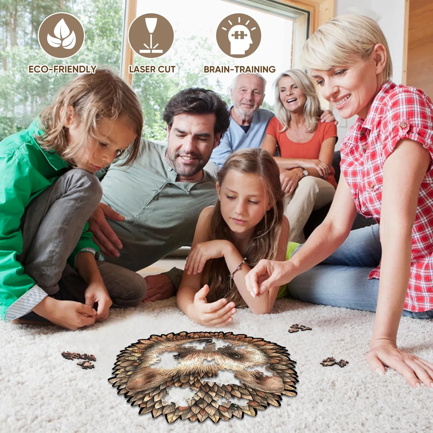 Hedgehog, Wooden Jigsaw Puzzles