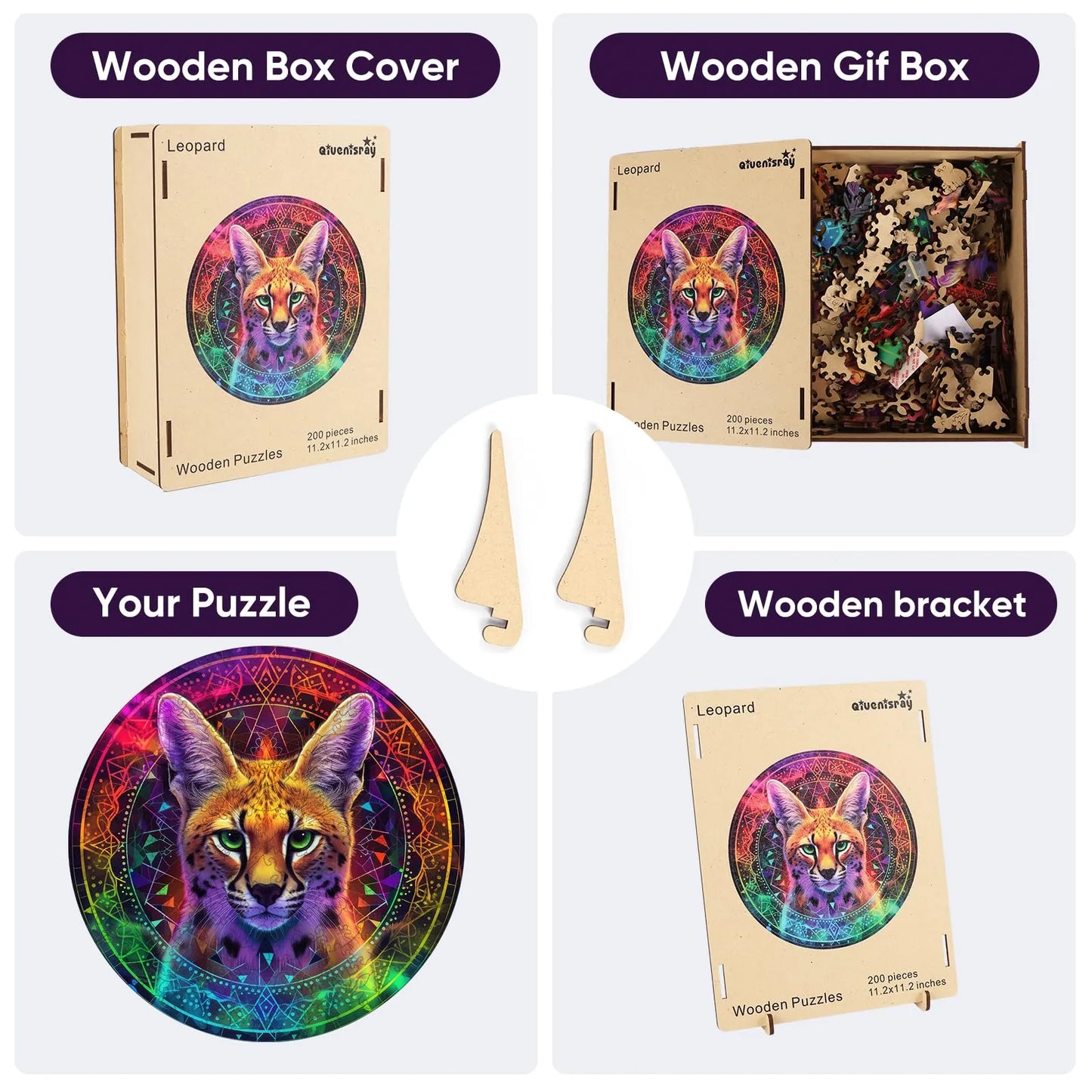 Leopard, Wooden Jigsaw Puzzles