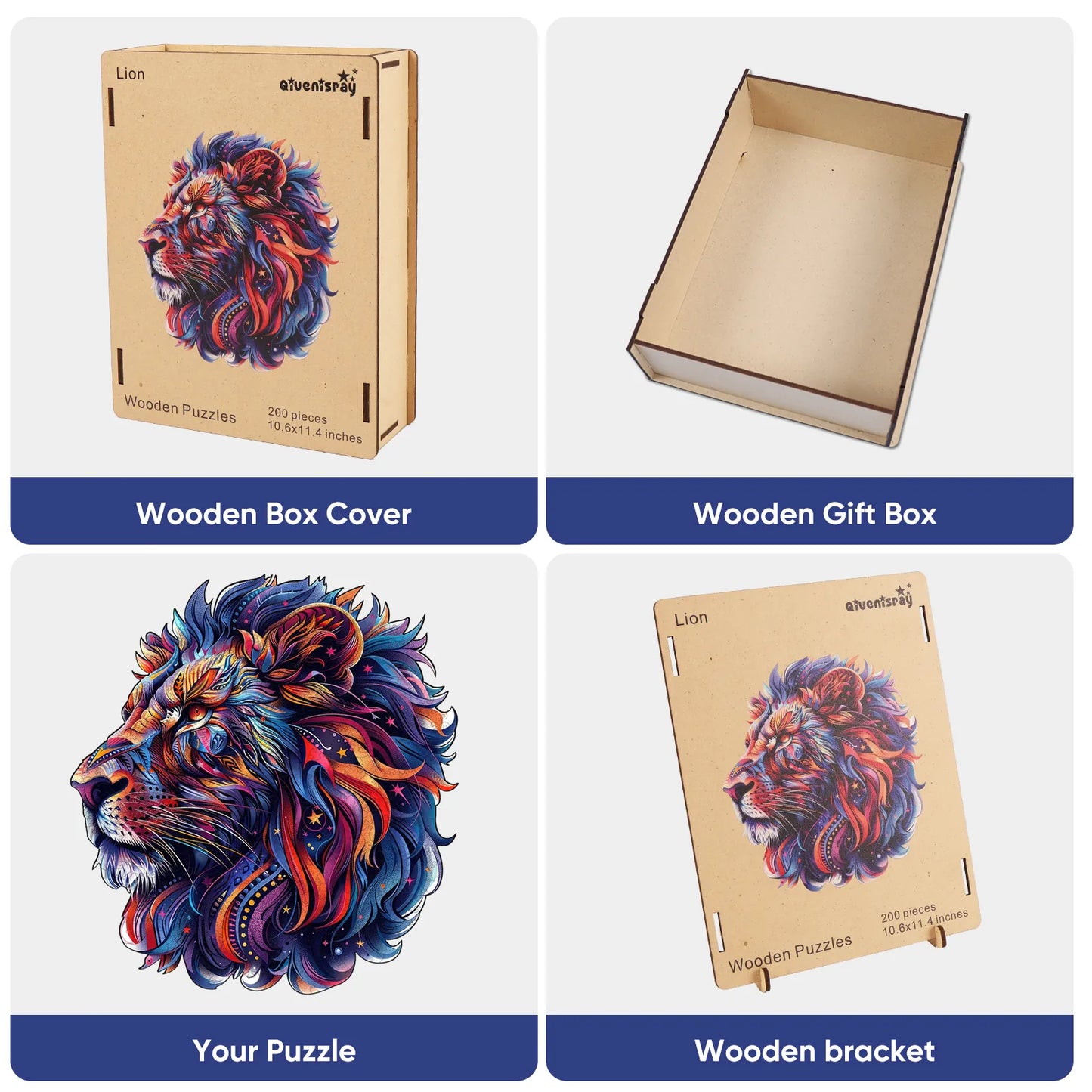 Lion B, Wooden Jigsaw Puzzles