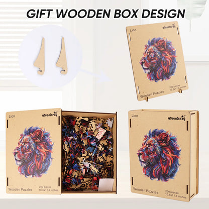 Lion B, Wooden Jigsaw Puzzles