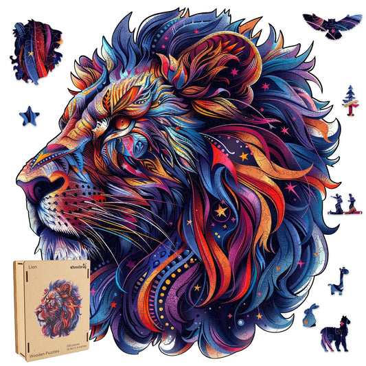 Lion B, Wooden Jigsaw Puzzles