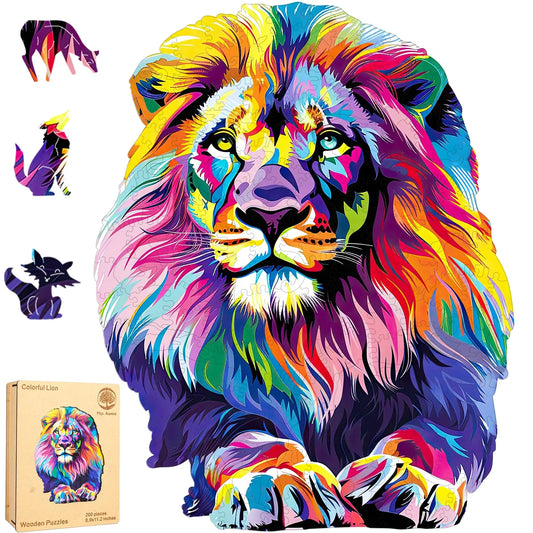 Lion A, Wooden Jigsaw Puzzles