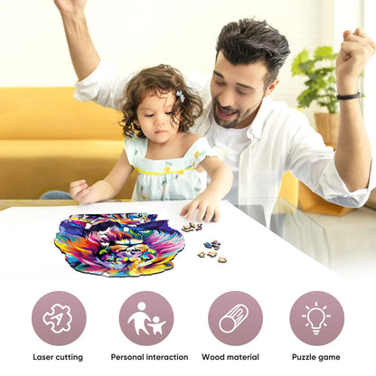 Lion A, Wooden Jigsaw Puzzles