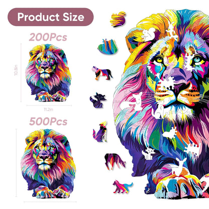 Lion A, Wooden Jigsaw Puzzles