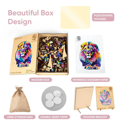 Lion A, Wooden Jigsaw Puzzles