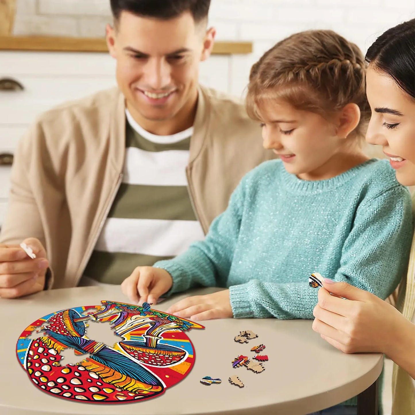 Mushroom, Wooden Jigsaw Puzzles