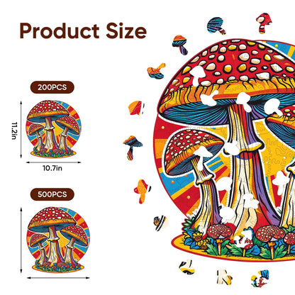 Mushroom, Wooden Jigsaw Puzzles