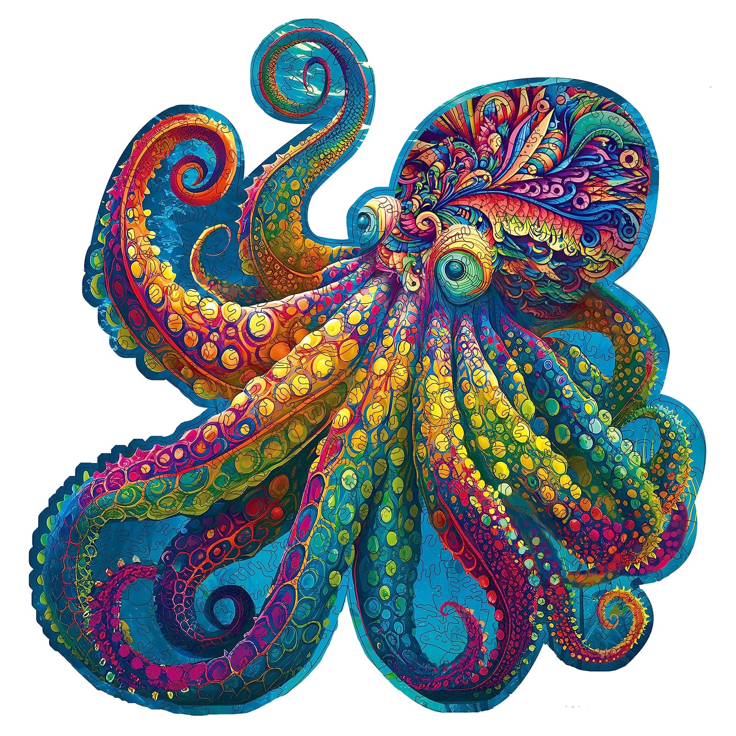 Octopus A, Wooden Jigsaw Puzzles