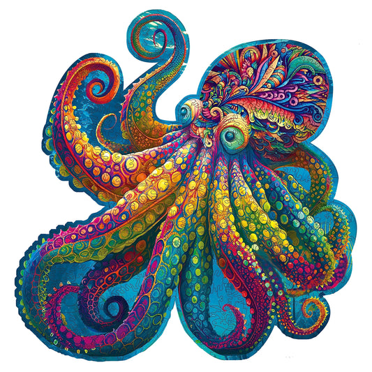 Octopus A, Wooden Jigsaw Puzzles