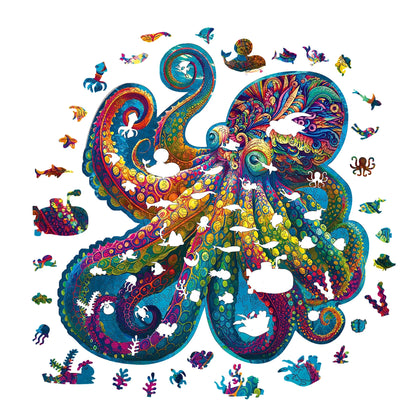 Octopus A, Wooden Jigsaw Puzzles
