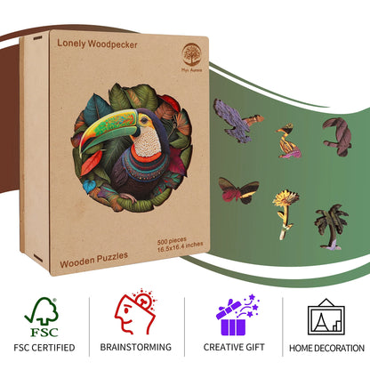 Parrot, Wooden Jigsaw Puzzles