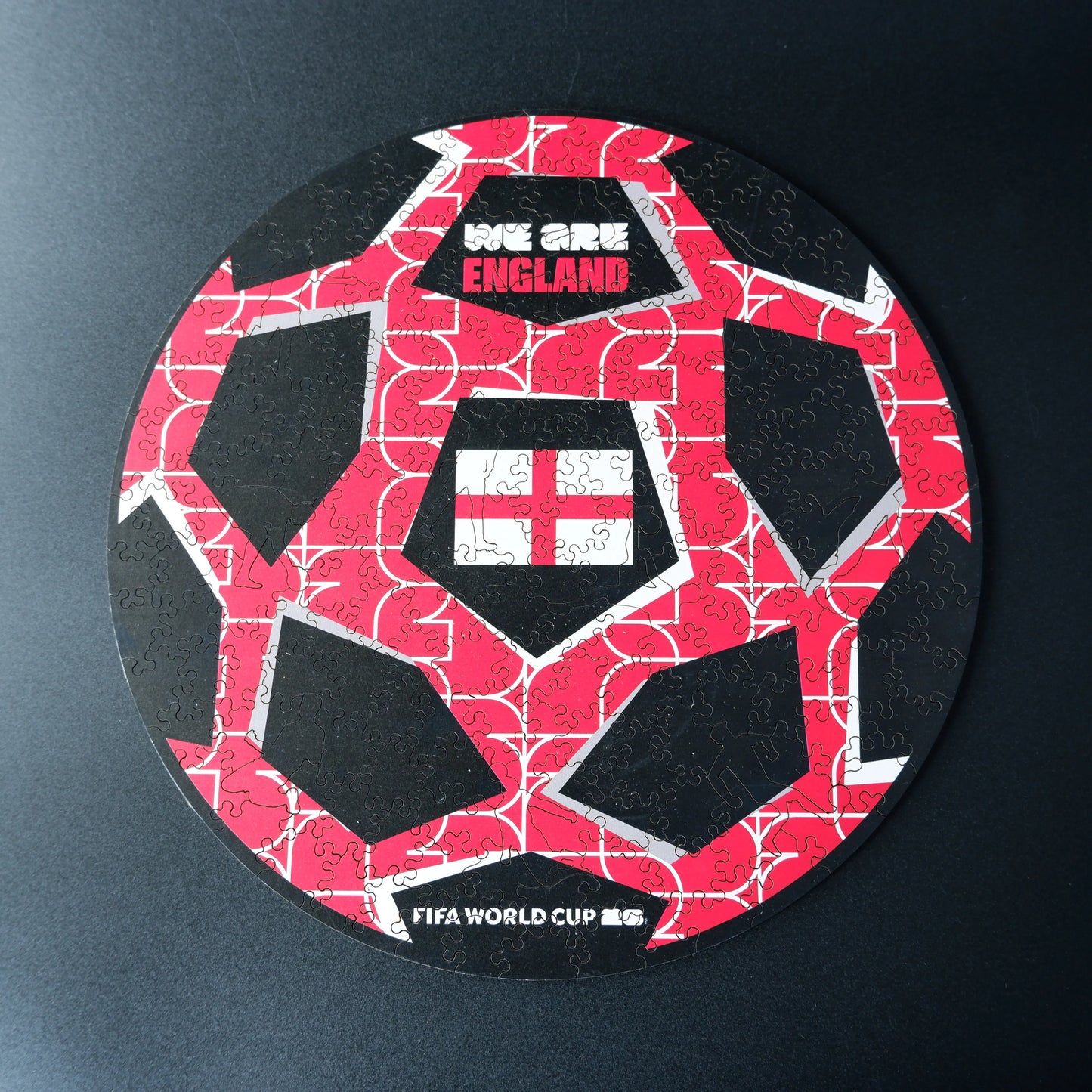 FIFA World Cup 2026 England Ball Wooden Jigsaw Puzzle | 200 Pieces, 5mm Thick
