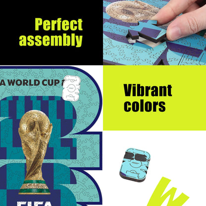 FIFA World Cup 2026 Wooden Jigsaw Puzzle | 200 Pieces, NYC New Jersey Logo