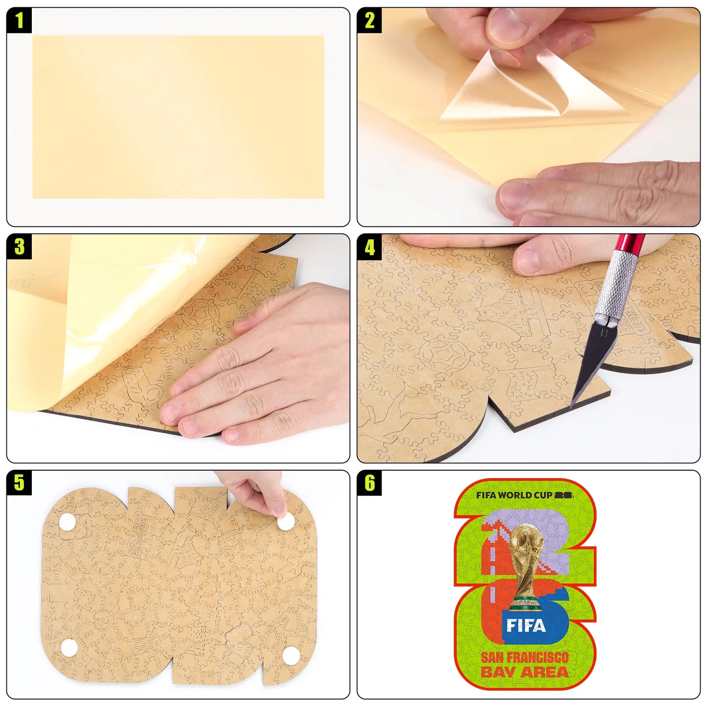 FIFA World Cup 2026 Wooden Jigsaw Puzzle | 200 Pieces, San Francisco Bay Area