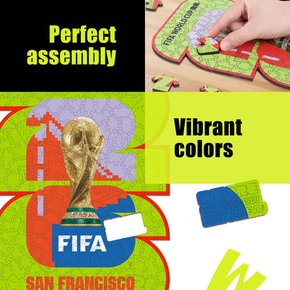 FIFA World Cup 2026 Wooden Jigsaw Puzzle | 200 Pieces, San Francisco Bay Area