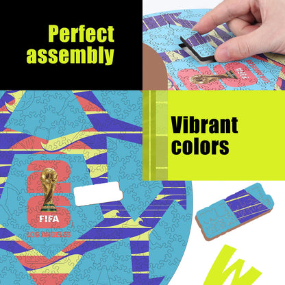 FIFA World Cup 2026 Wooden Jigsaw Puzzle | 200 Pieces, Los Angeles Ball